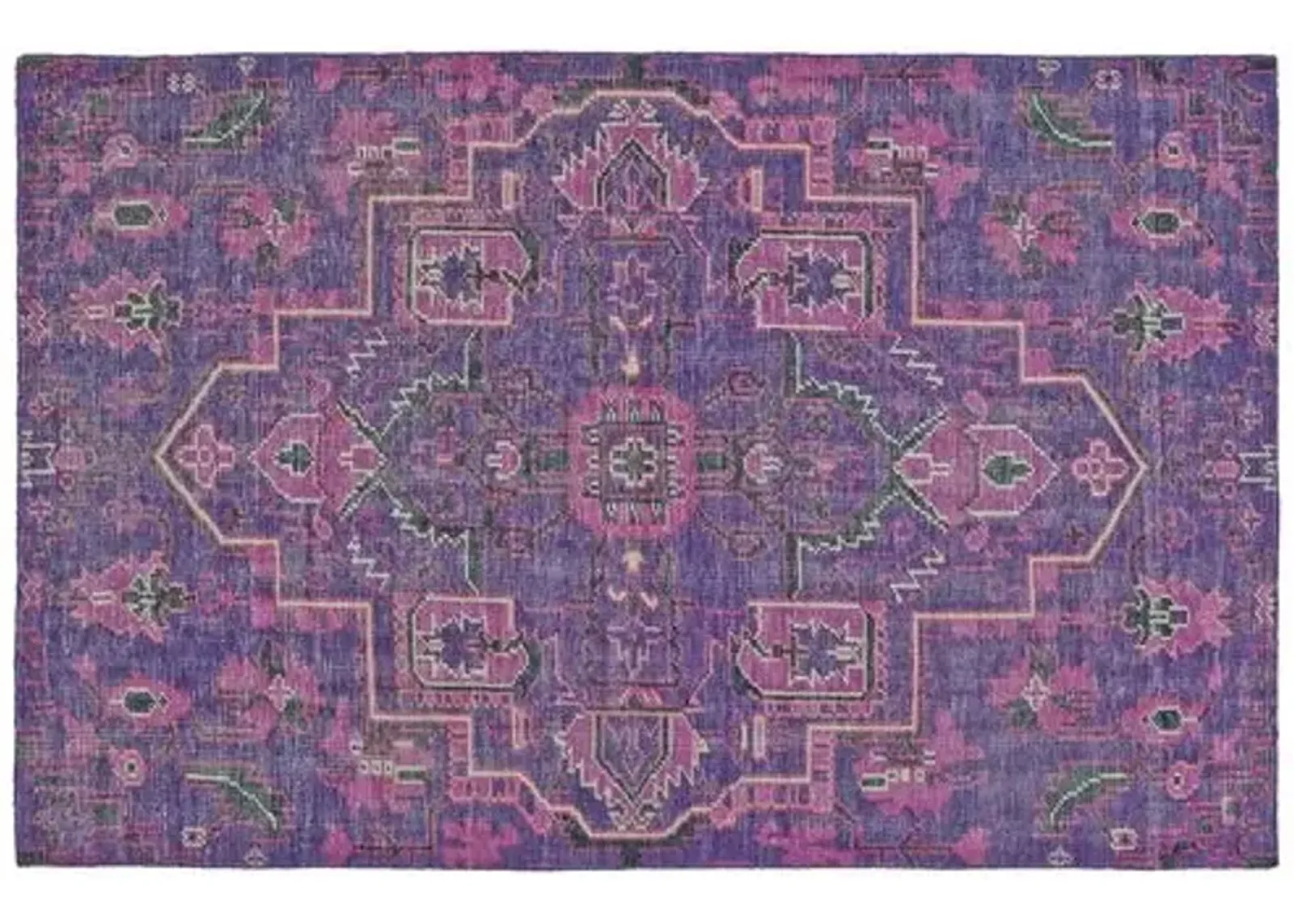 Tacia Hand-Knotted Rug - Purple - Purple