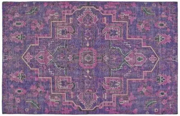 Tacia Hand-Knotted Rug - Purple - Purple