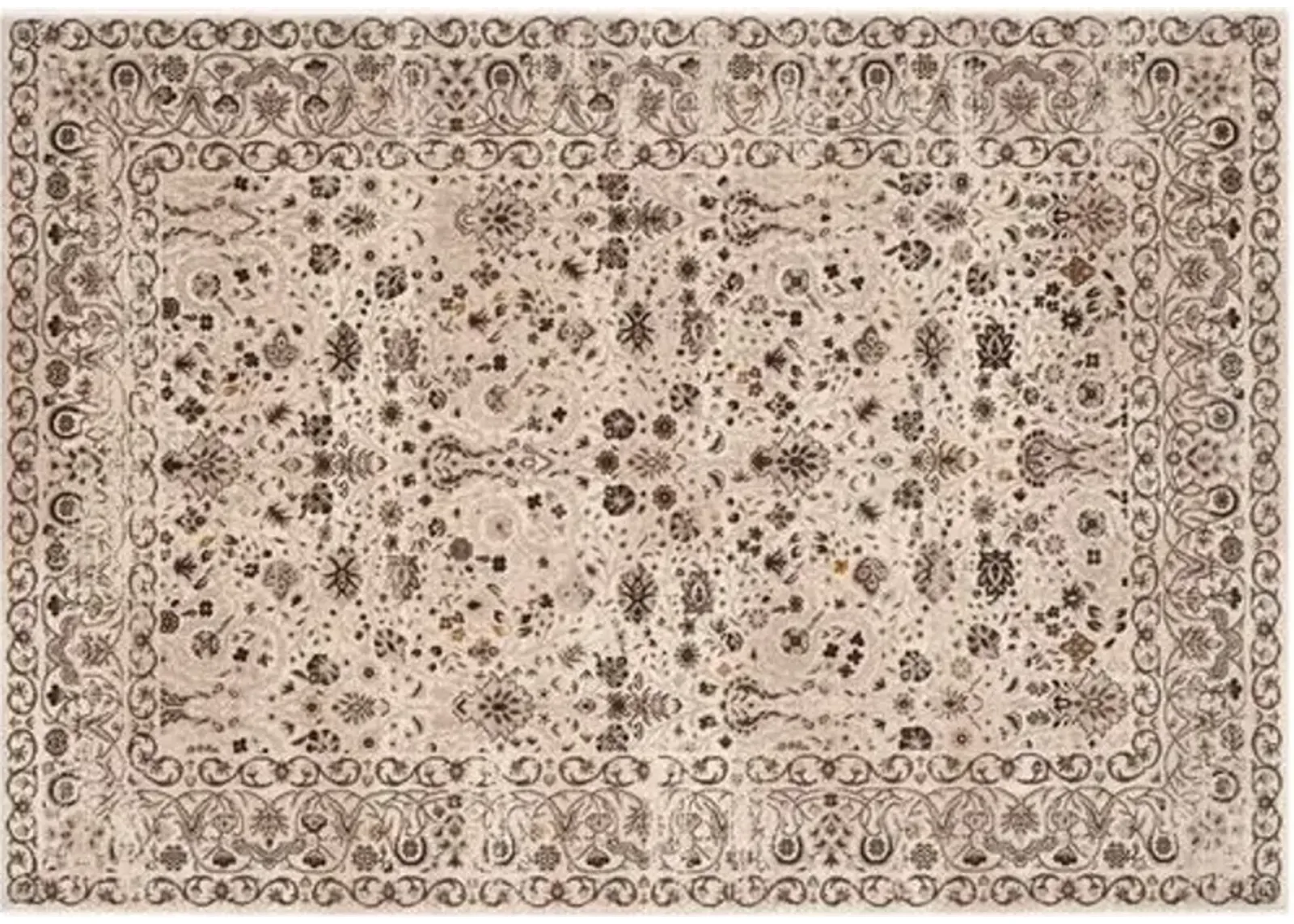 Xing Rug - Cream/Brown - Beige - Beige