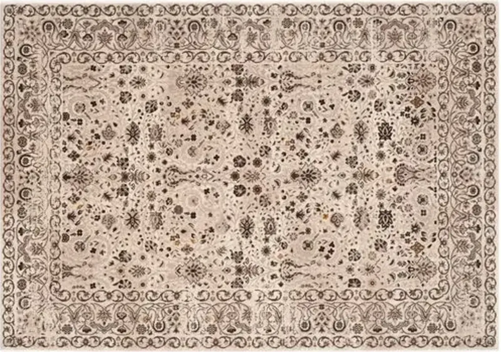 Xing Rug - Cream/Brown - Beige - Beige