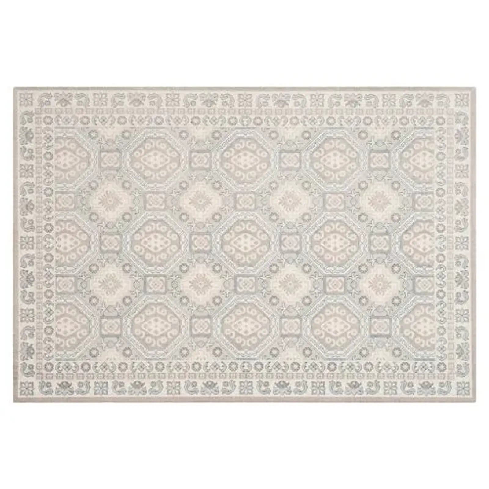 Daly Rug - Light Gray/Ivory - Gray