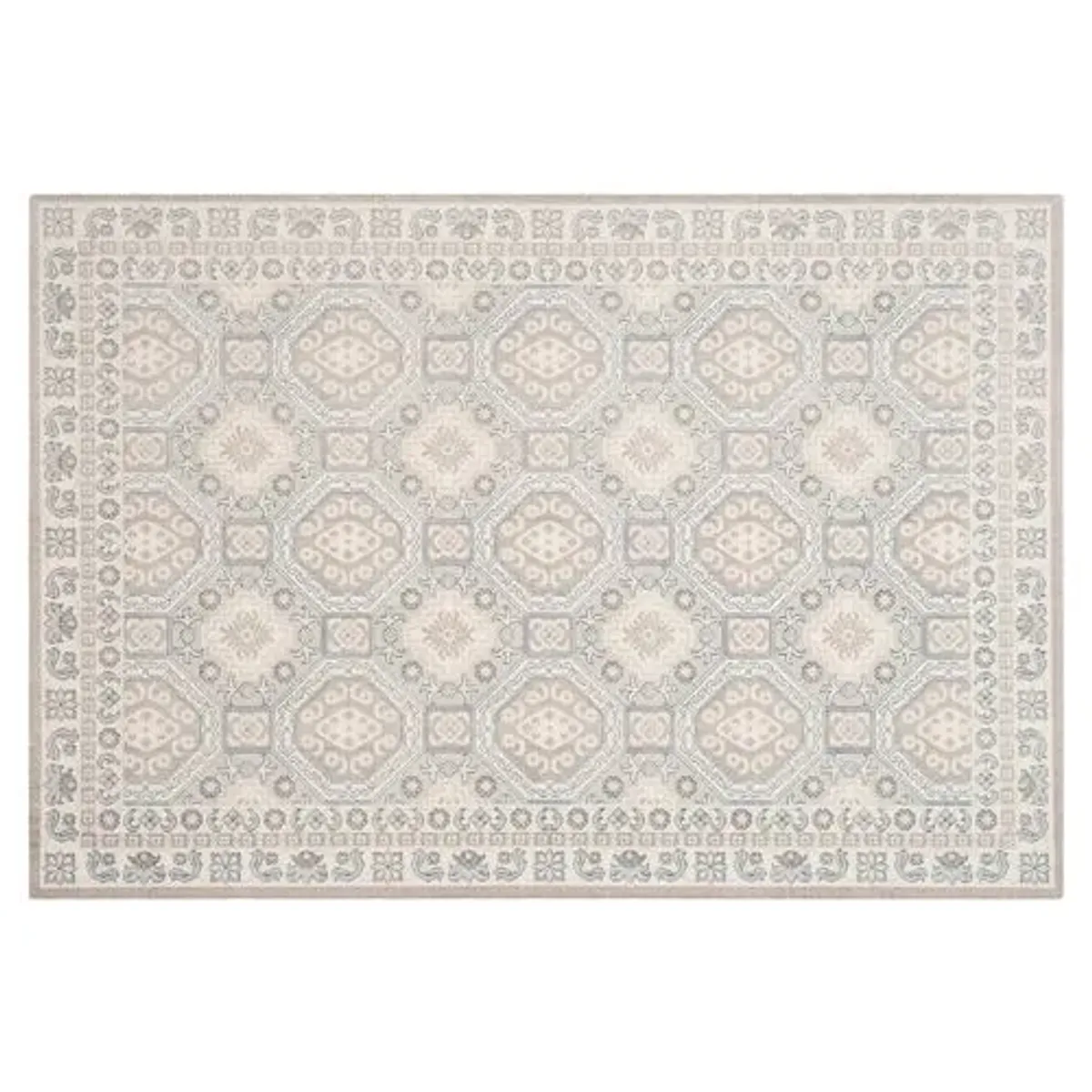 Daly Rug - Light Gray/Ivory - Gray