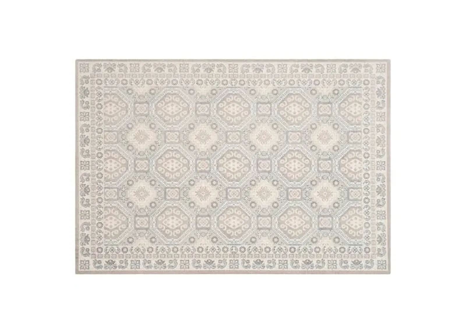 Daly Rug - Light Gray/Ivory - Gray