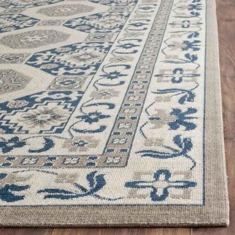 Daly Rug - Blue/Ivory - Ivory