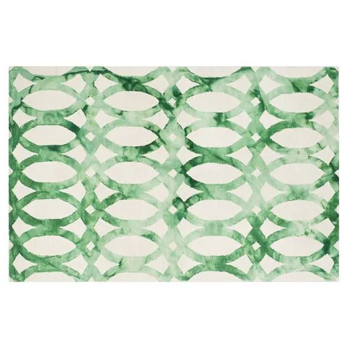 Iwona Rug - Ivory/Green - Green