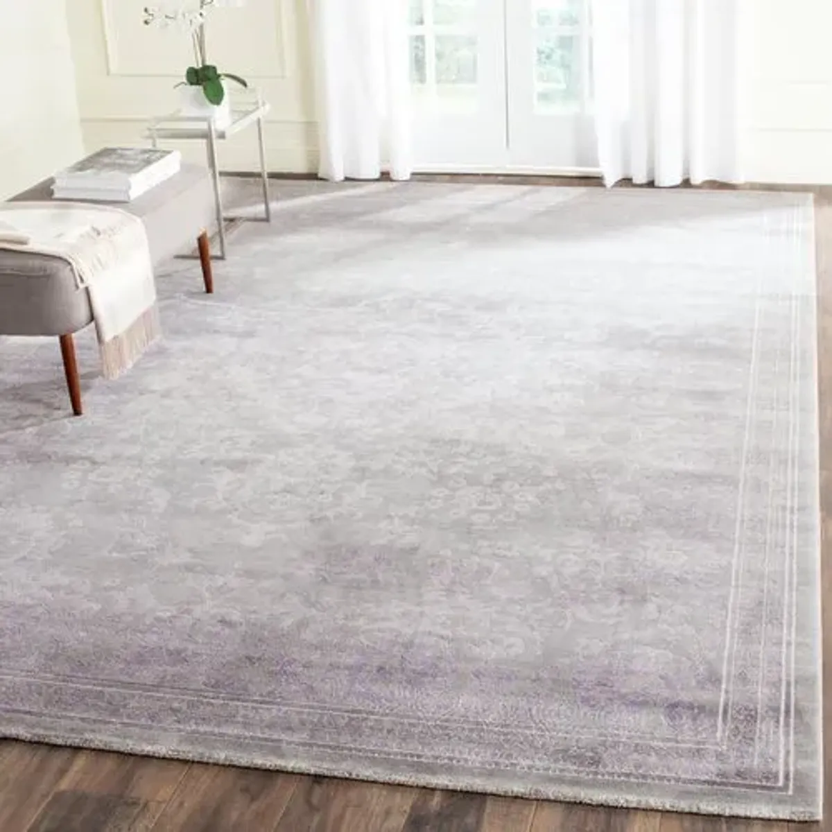 Marcelle Rug - Gray/Lavender - Purple - Purple