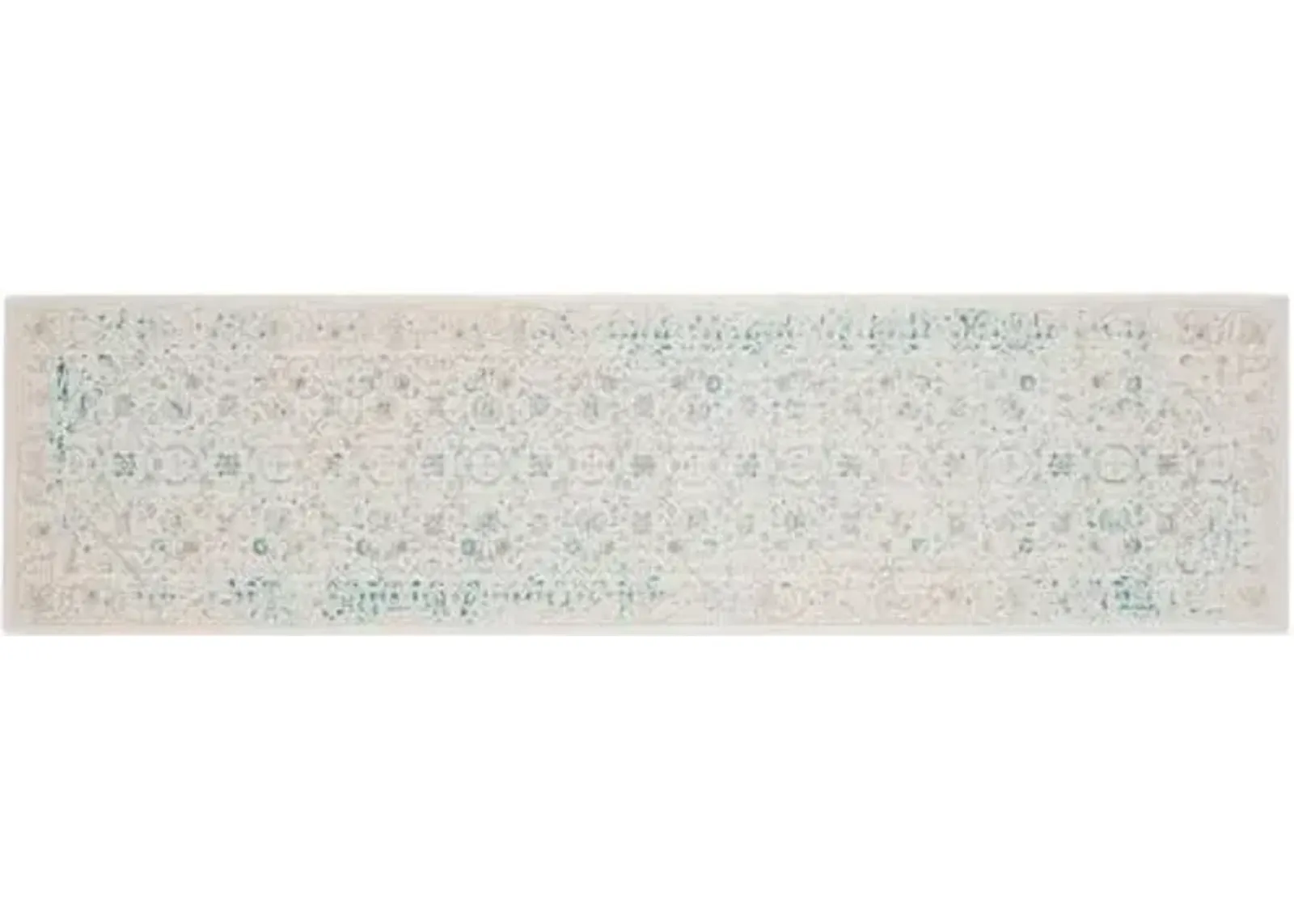 Nadette Rug - Turquoise/Ivory - Blue - Blue