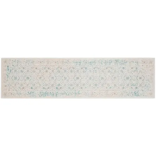 Nadette Rug - Turquoise/Ivory - Blue - Blue