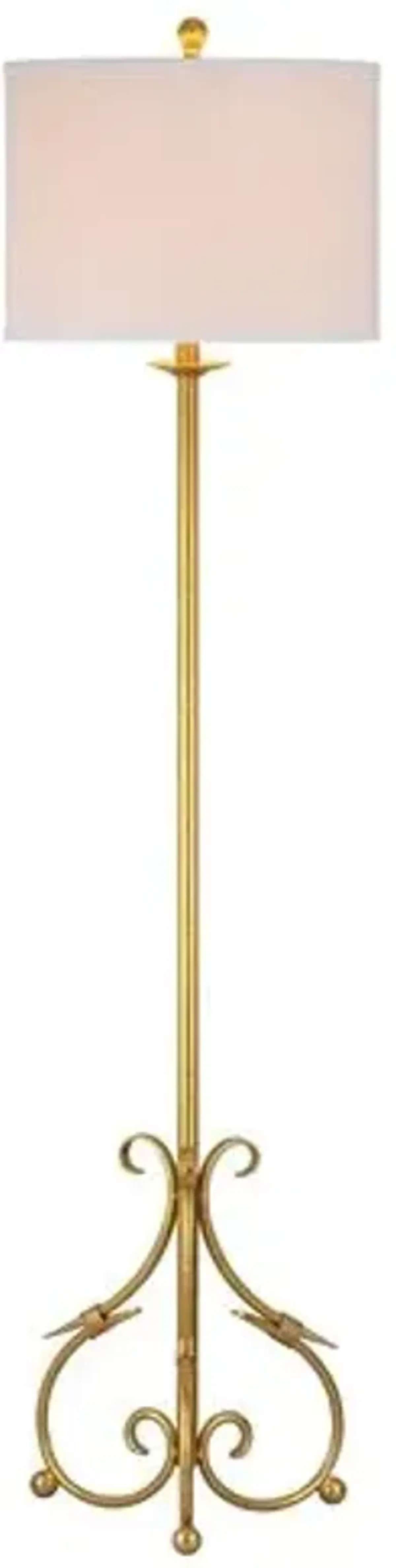 Elisa Baroque Floor Lamp - Gold