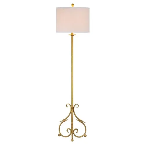 Elisa Baroque Floor Lamp - Gold