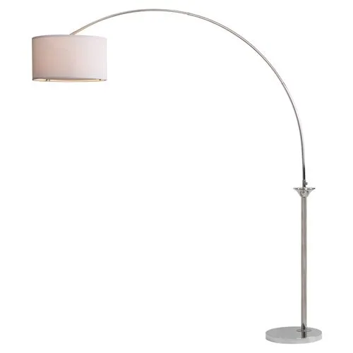 Corona Arc Floor Lamp - Nickel