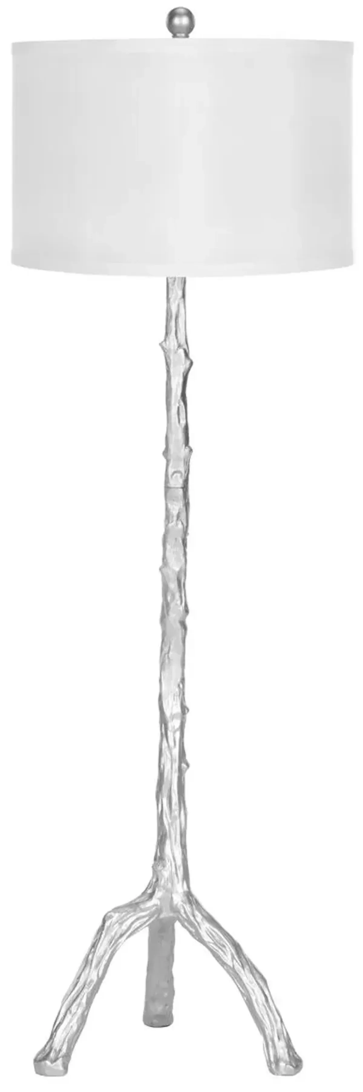 Painted Branch Floor Lamp - Silver