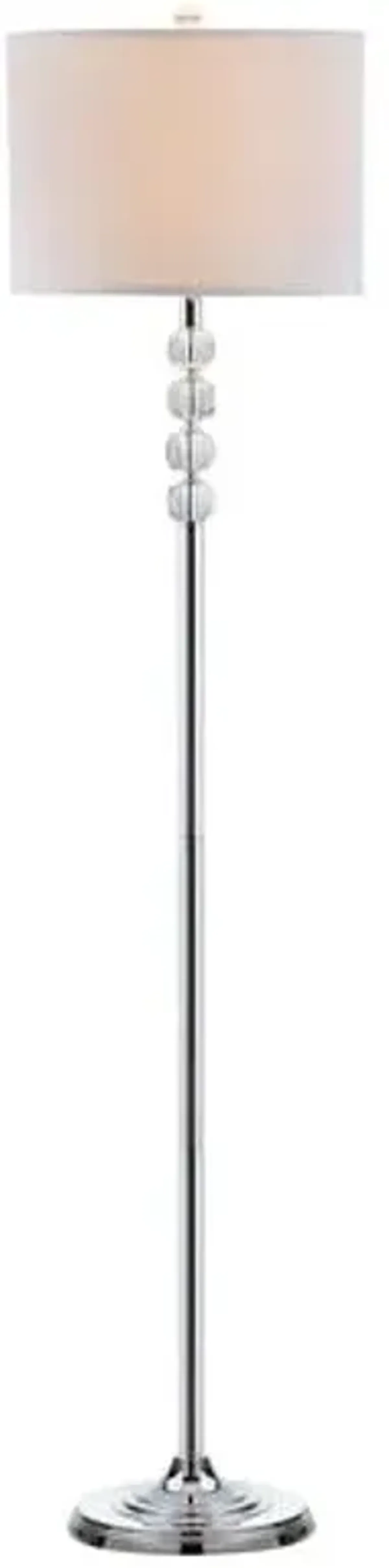 Vendome Floor Lamp - Crystal/Chrome