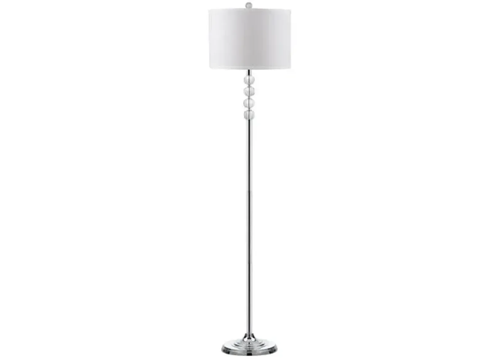 Vendome Floor Lamp - Crystal/Chrome