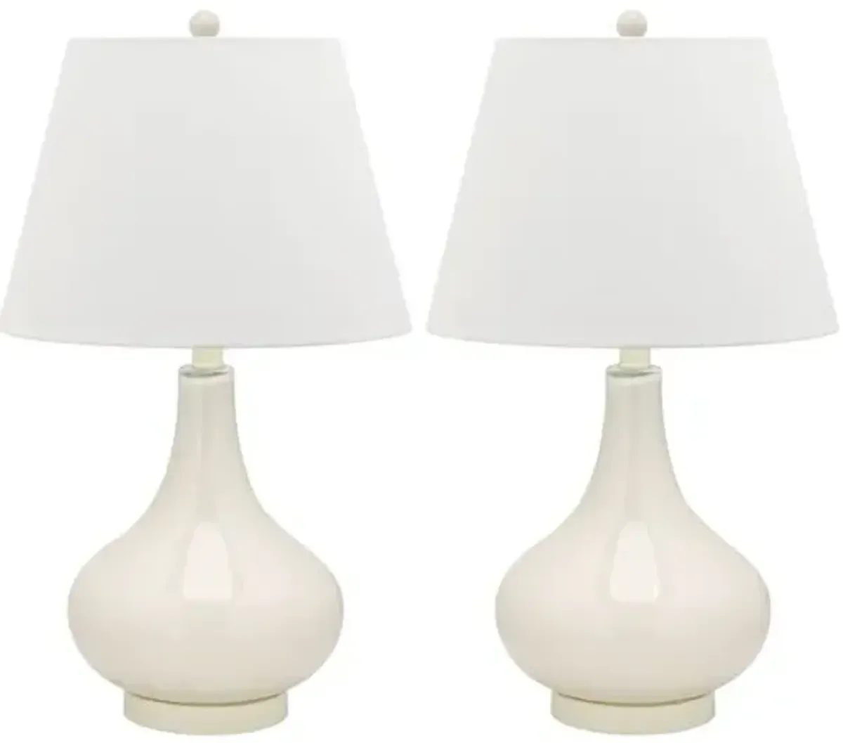 Set of 2 Samira Table Lamps - White