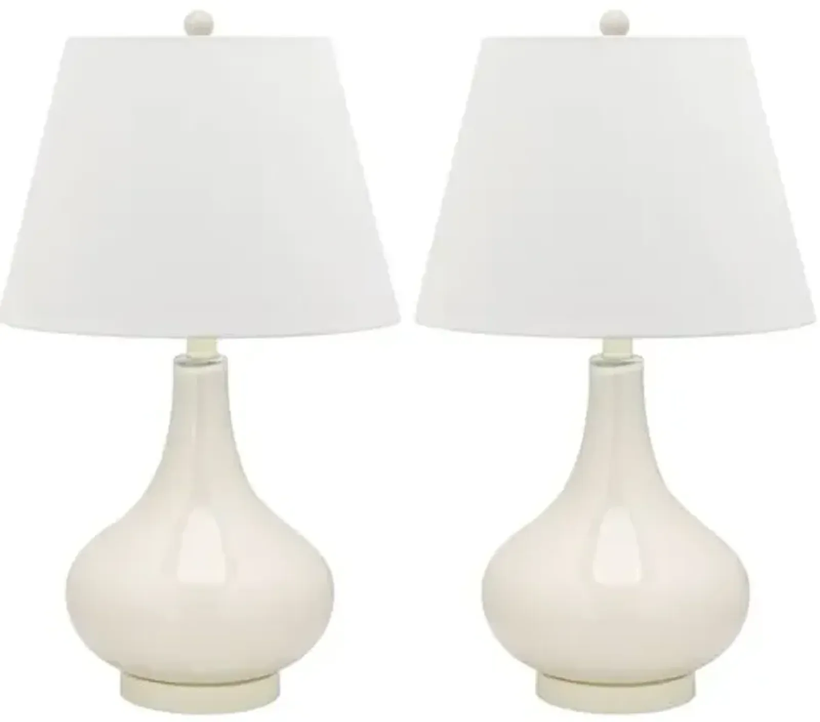 Set of 2 Samira Table Lamps - White