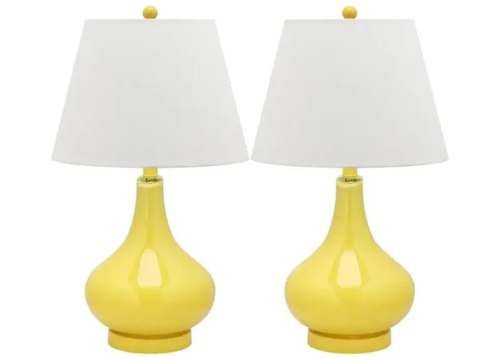 Set of 2 Samira Table Lamps - Yellow