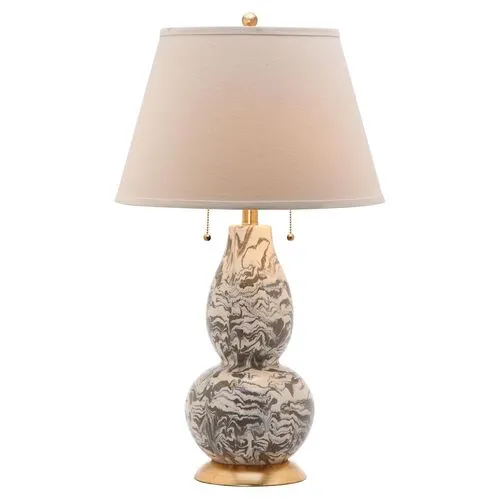 Set of 2 Libby Table Lamps - Grey