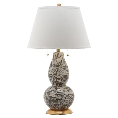 Set of 2 Libby Table Lamps - Grey