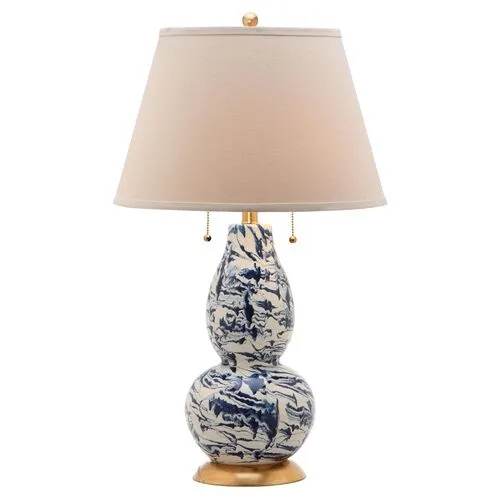 Set of 2 Libby Table Lamps - Navy