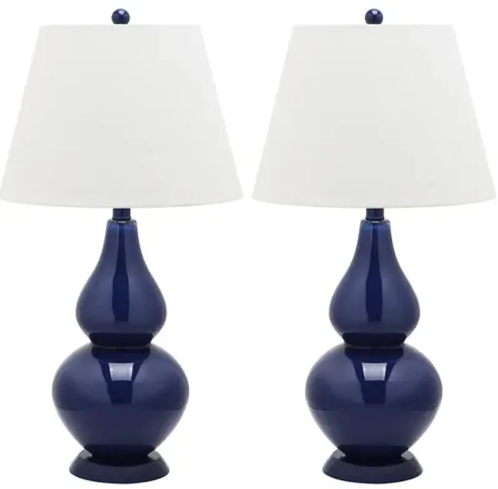 Angela Table Lamp Set - Navy Blue