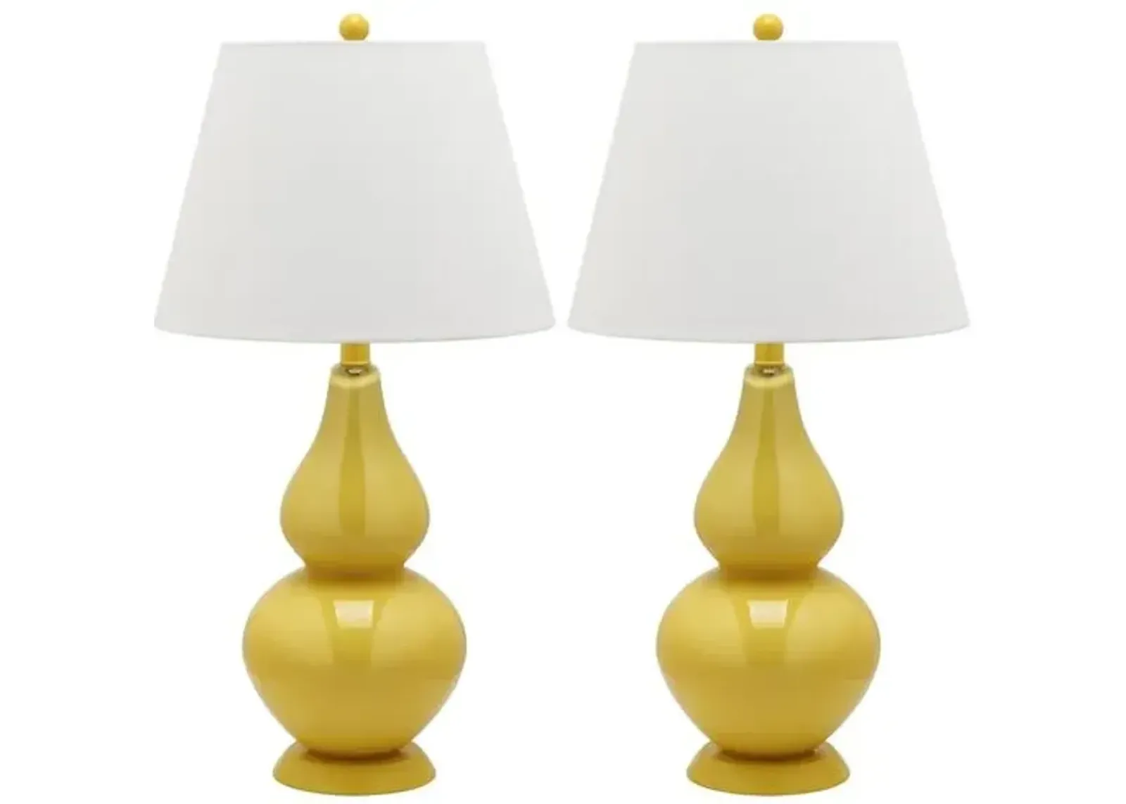 Angela Table Lamp Set - Yellow