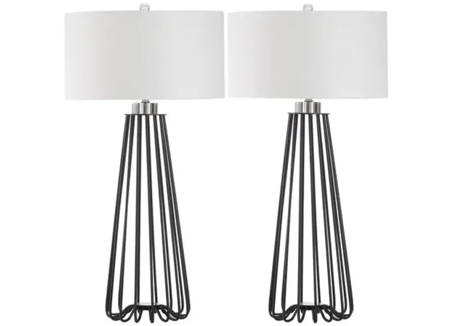 Set of 2 Estee Table Lamp - Black