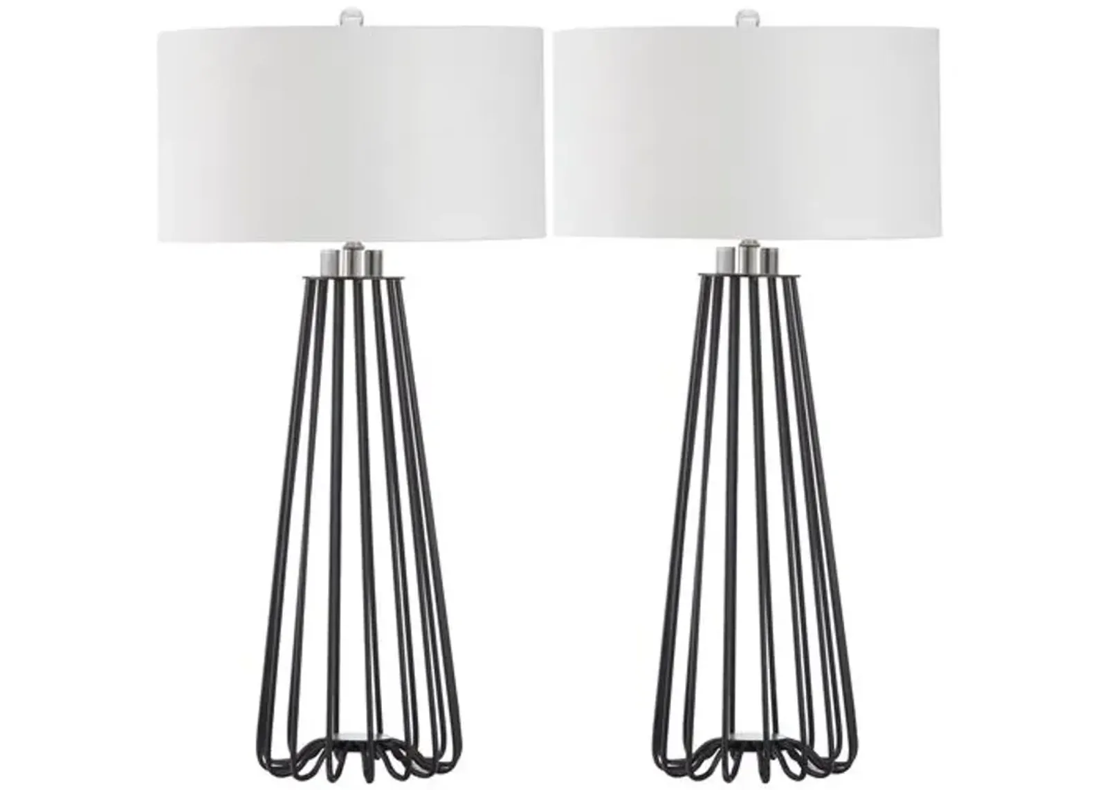 Set of 2 Estee Table Lamp - Black