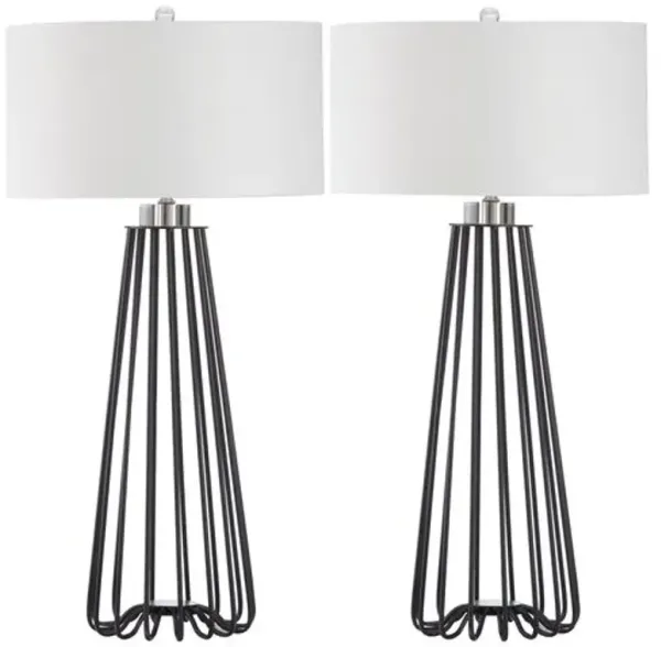 Set of 2 Estee Table Lamp - Black