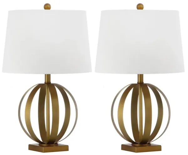 Set of 2 Euginia Sphere Table Lamp - Gold