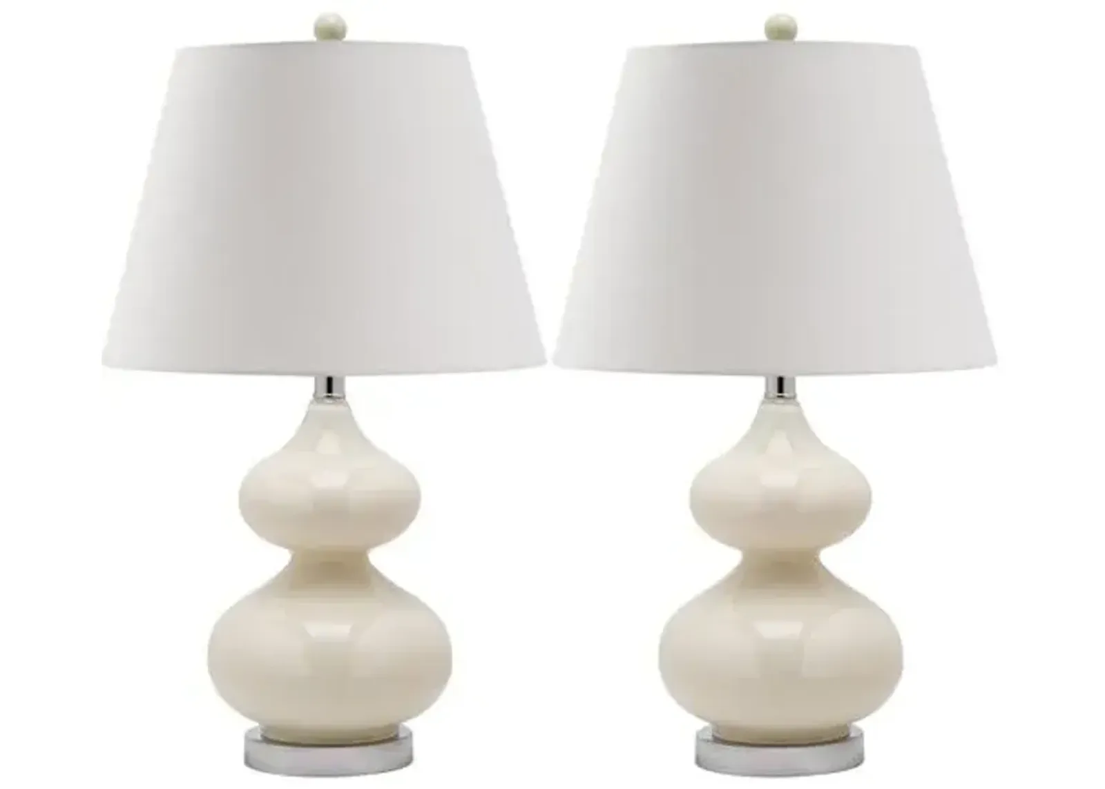 Bethany Table Lamp Set - Talc