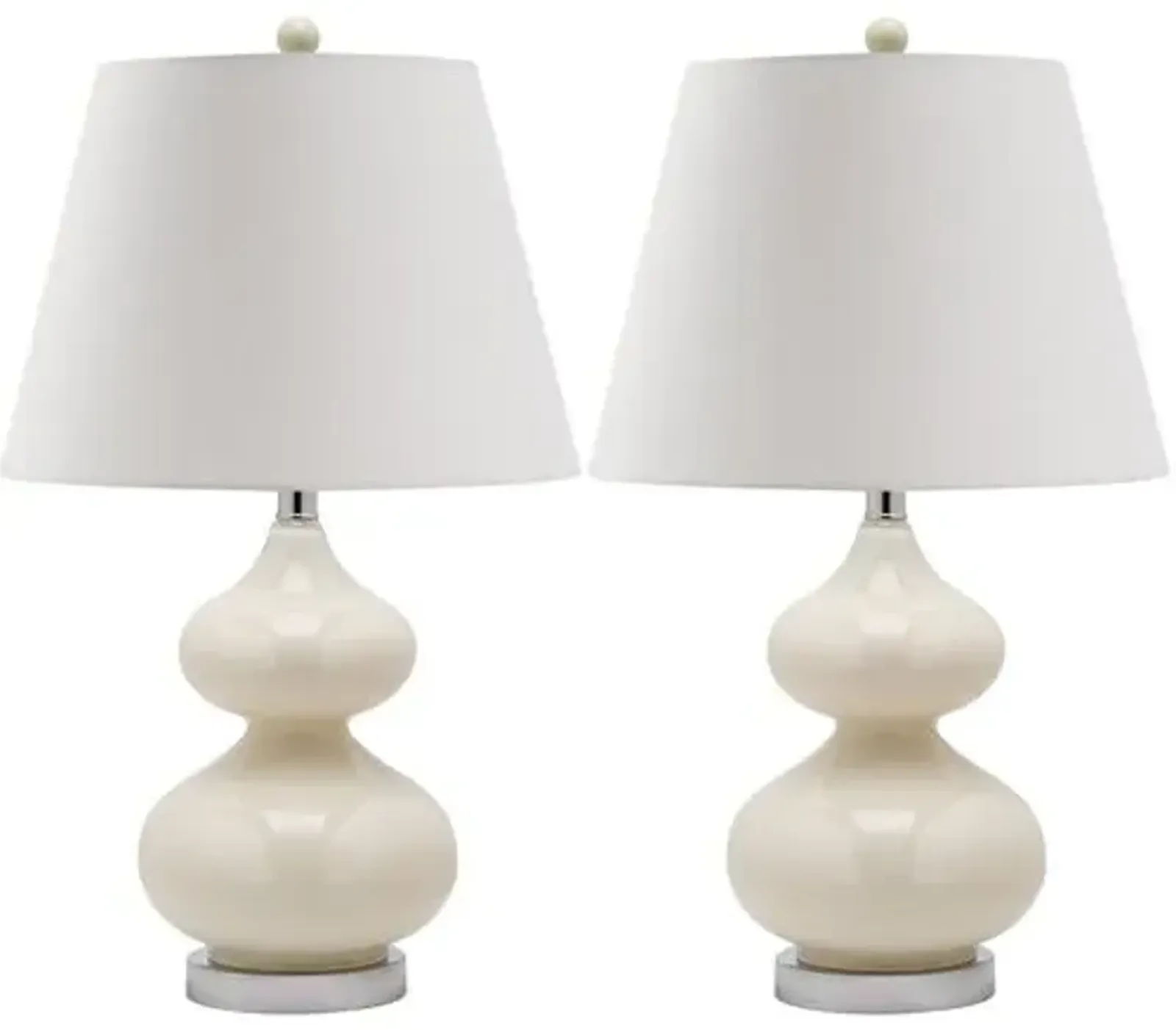 Bethany Table Lamp Set - Talc