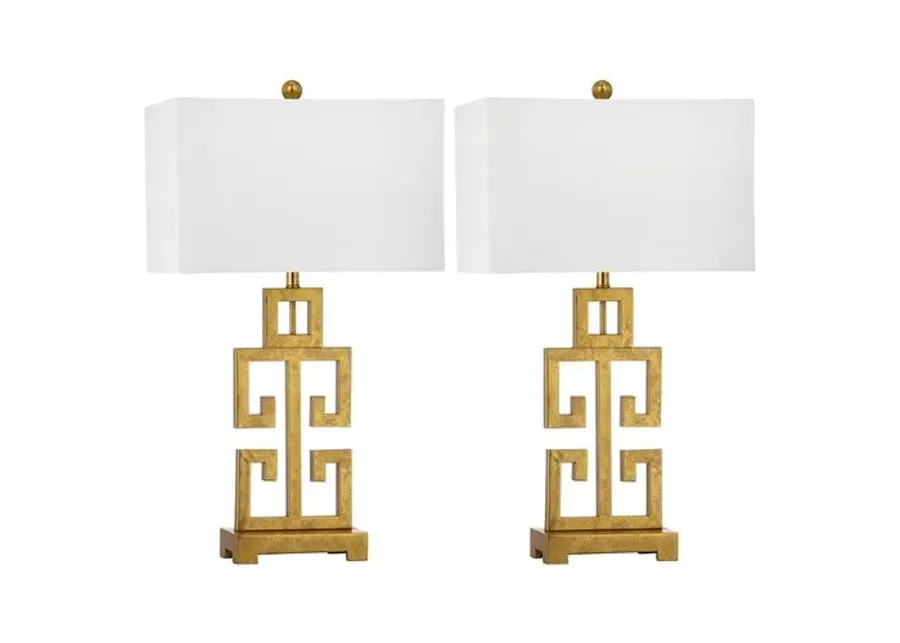 Zeus Table Lamp Set - Gold