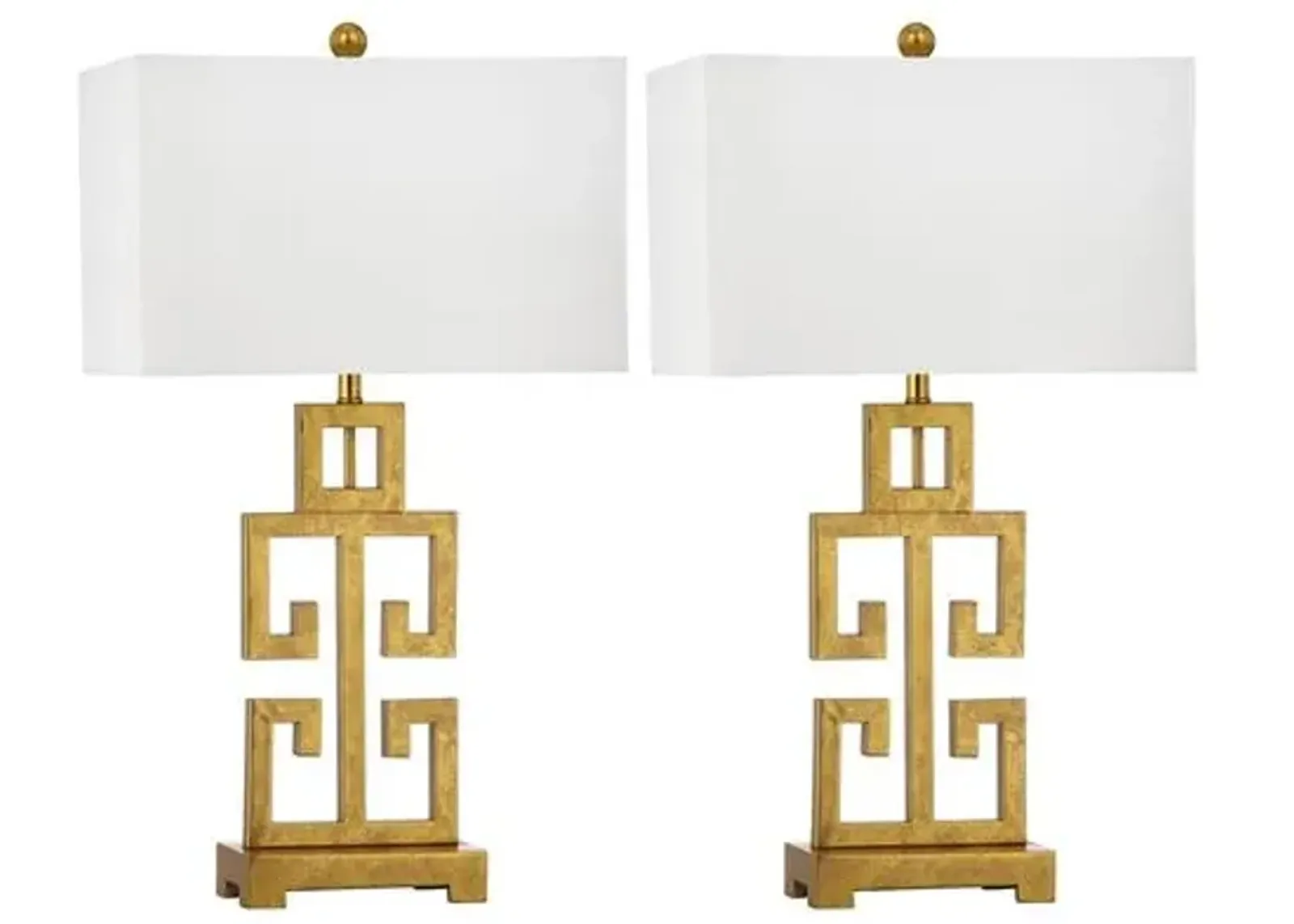 Zeus Table Lamp Set - Gold