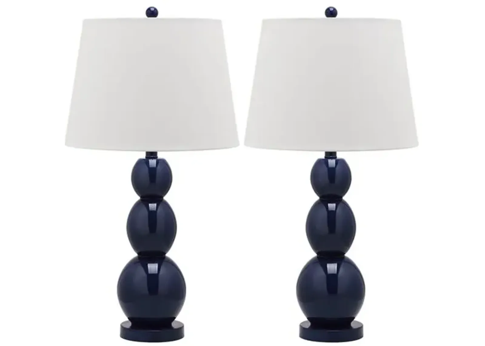 Set of 2 Bailey Table Lamps - Navy