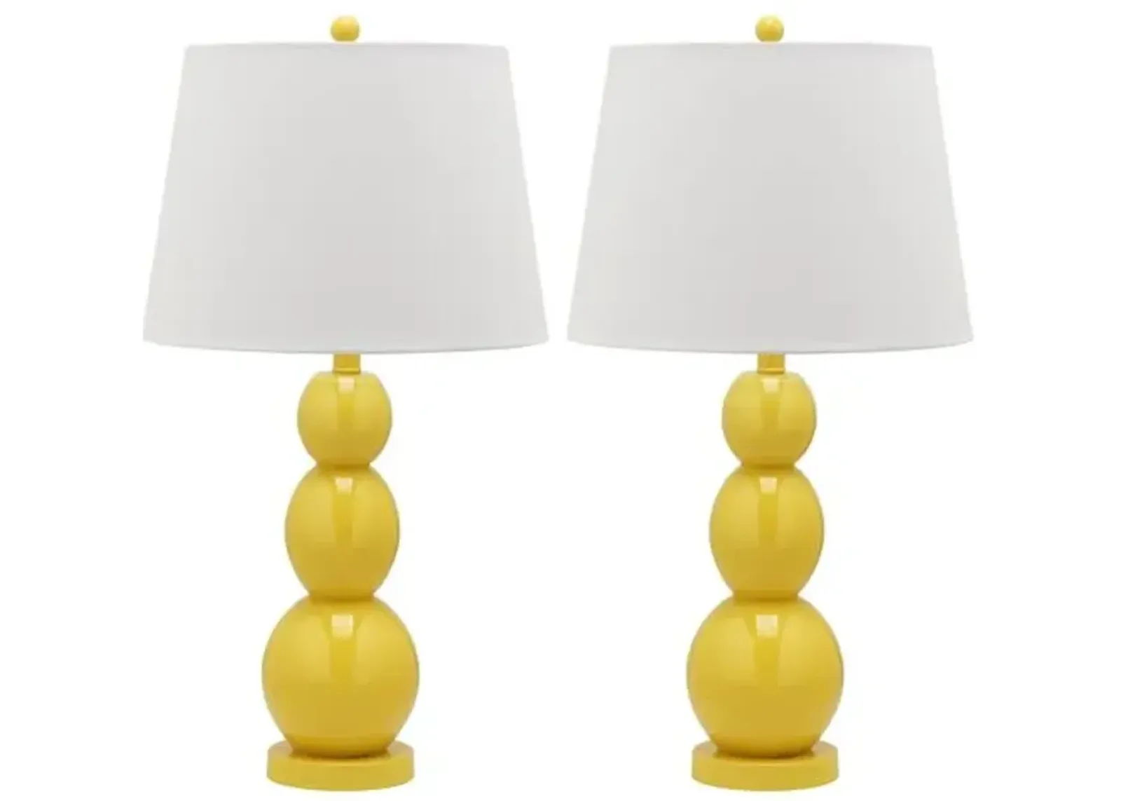 Set of 2 Bailey Table Lamps - Yellow