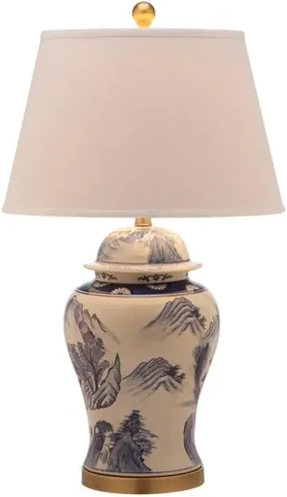 Set of 2 Shanghai Table Lamps - Blue/White