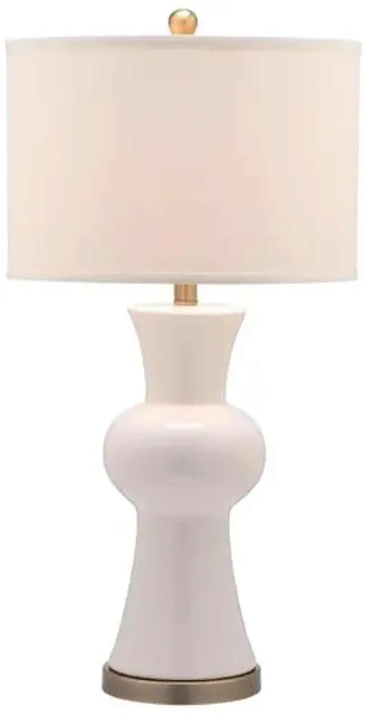 Set of 2 Nina Column Table Lamps - White