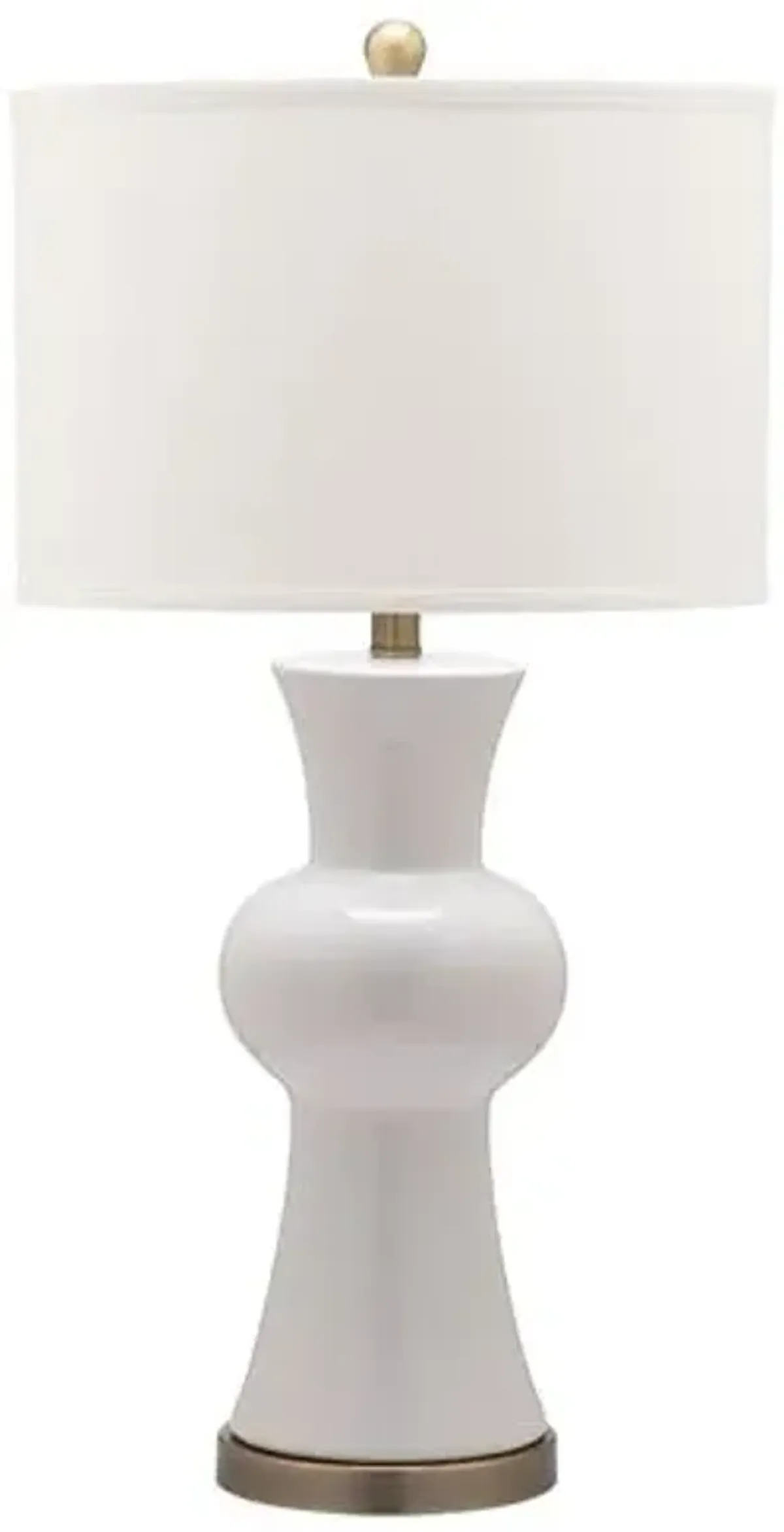 Set of 2 Nina Column Table Lamps - White