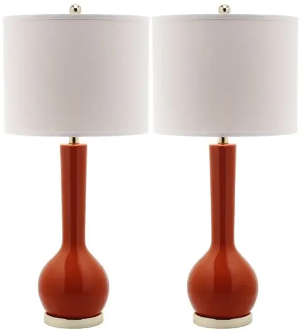 Set of 2 Ava Table Lamps - Orange