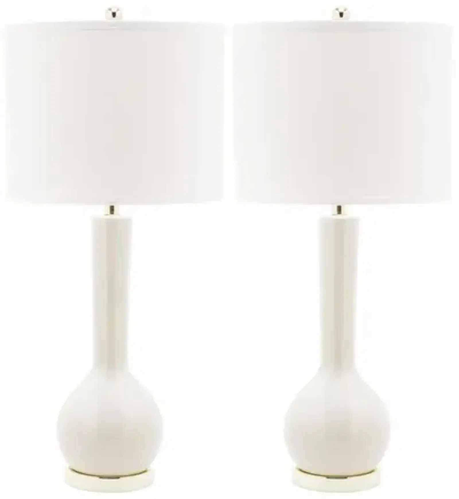 Set of 2 Ava Table Lamps - Talc