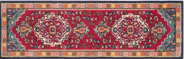 Noella Rug - Red/Turquoise - Red