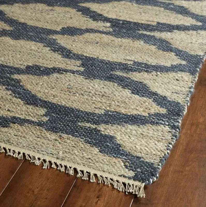 Aberta Jute-Blend Rug - Denim - Blue - Blue