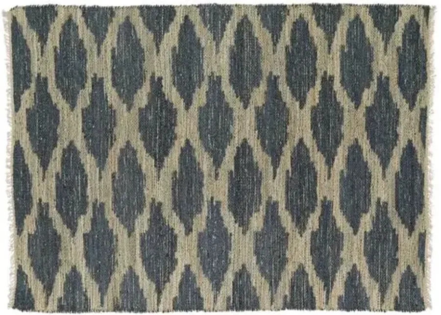 Aberta Jute-Blend Rug - Denim - Blue - Blue