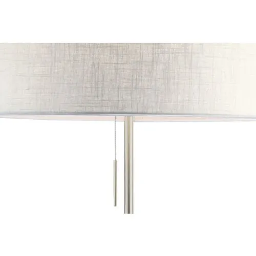 Hayworth Floor Lamp - Satin Steel