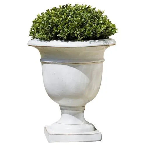 20" Beldon Outdoor Urn - White - Campania International