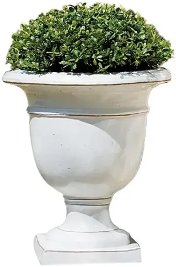20" Beldon Outdoor Urn - White - Campania International
