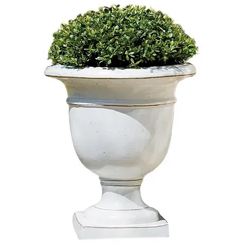 20" Beldon Outdoor Urn - White - Campania International