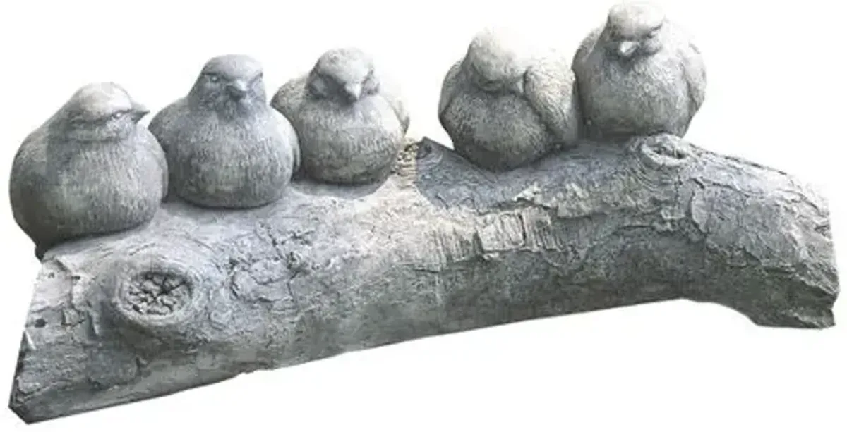 Birds on a Log - Greystone - Campania International - Gray