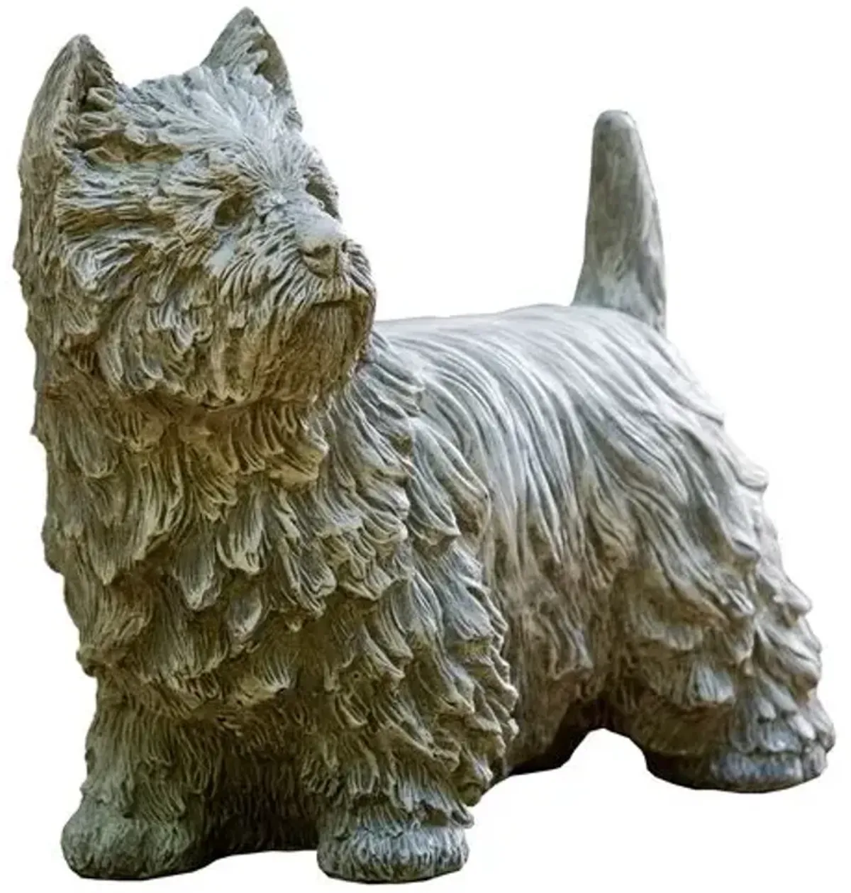 Westie Statue - Alpine Stone - Campania International - Gray